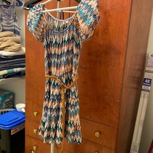 AUW small dress. Approximately 32”long. Can be worn alone or with leggings.